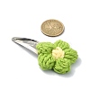 Handmade Cotton Knitting Ornament Iron Snap Hair Clips for Girls PHAR-JH00090-01-3
