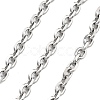 Tarnish Resistant Ion Plating(IP) 304 Stainless Steel Cable Chains CHS-H026-15P-1