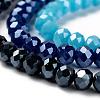 Electroplate Glass Beads Strands EGLA-X0007-01F-4mm-3