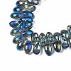 Electroplate Glass Beads Strand EGLA-S188-26-C03-3