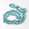 Dyed Natural Green Turquoise Stone Bead Strands X-G-R192-B23-1