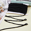 SUPERFINDINGS 30 Yards Polyester Pleated Elastic Lace Trim OCOR-FH0001-32B-4