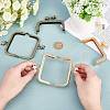   4Pcs 2 Colors Square with Star Iron Purse Frames DIY-PH0005-75A-5