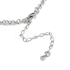 Rack Plating Brass Textured Cable Chain Necklaces for Women NJEW-K382-06P-2