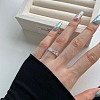 Fish Scale Pattern 925 Sterling Silver Finger Rings RJEW-Q814-13S-2