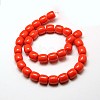 Imitation Amber Resin Drum Beads Strands for Buddhist Jewelry Making X-RESI-A009D-12mm-02-2