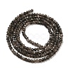 Natural Silver Sheen Obsidian Beads Strands G-E608-A02-A-2