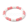 Handmade Polymer Clay Beads Stretch Bracelets Sets BJEW-JB06435-7