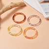 4Pcs 4 Color Acrylic Curved Tube Stretch Bracelets Set for Women BJEW-JB09305-02-2