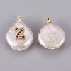 Natural Cultured Freshwater Pearl Pendants PEAR-F008-32G-Z-2