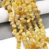 Natural Topaz Jade Chip Beads Strands G-M205-16A-2