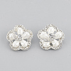Alloy Rhinestone Shank Buttons RB-S048-09-1