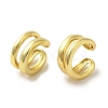 Rack Plating Brass Clip-on Earrings EJEW-R162-26G-02-1