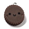 Cookies Theme Imitation Food Resin Pendants RESI-B021-02B-04-1