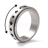 203 Stainless Steel Rotating Spinner Fidget Band Rings for Anxiety Stress Relief RJEW-G118-10P-2