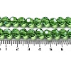 Electroplate Transparent Glass Beads Strands EGLA-A035-T8mm-A11-4