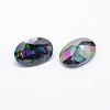 Cubic Zirconia Pointed Back Cabochons ZIRC-L066-8x6mm-001-2