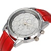 High Quality Stainless Steel Leather Quartz Watches Wristwatch WACH-N008-07A-3