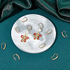 Beebeecraft 5 Pairs Rack Plating Brass Micro Pave Cubic Zirconia Earring Hooks ZIRC-BBC0001-44-4
