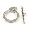Tibetan Style Snake Toggle Clasps X-TIBE-A5836-AS-NR-2