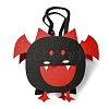 Bat Felt Halloween Candy Bags with Handles HAWE-K001-01F-3