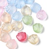 35Pcs Transparent Spray Painted Glass Beads GLAA-YW0001-66-2