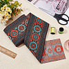 Ethnic Style Embroidery Polycotton Ribbons OCOR-WH0073-28-5