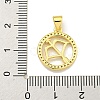 Brass Micro Pave Cubic Zirconia Pendants KK-K354-03G-04-3