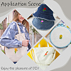 CRASPIRE 10 Sheets 11.6x8.2 Inch Stick and Stitch Embroidery DIY-CP0010-29-4