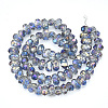 Electroplate Glass Beads Strands EGLA-S174-02A-2