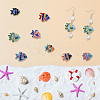 DICOSMETIC 16Pcs 8 Colors Handmade Porcelain Beads PORC-DC0001-01-6
