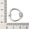 Rack Plating Brass Micro Pave Clear Cubic Zirconia Screw Carabiner Lock Charms KK-D047-08P-3