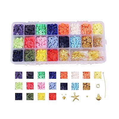 DIY Heishi Beads Jewelry Kits DIY-SZ0001-02-6mm-1