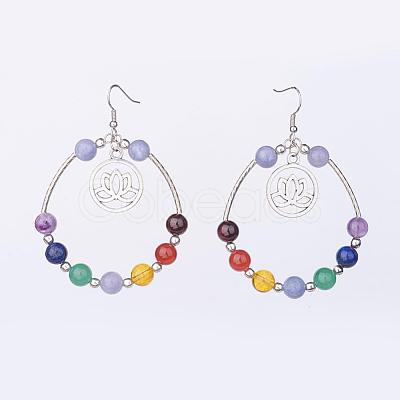 Yoga Chakra Jewelry EJEW-JE02433-1