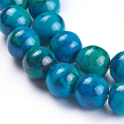 Natural Chrysocolla Beads Strands X-G-F647-02-B-1