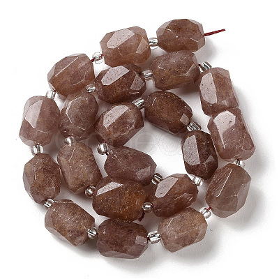 Natural Strawberry Quartz Beads Strands G-C105-A04-01-1