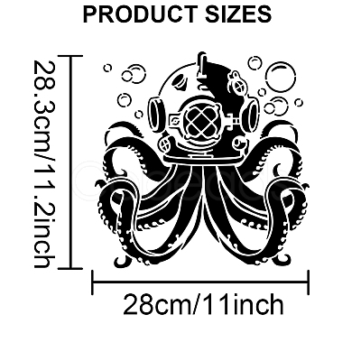 MAYJOYDIY US 1Pc PET Hollow Out Drawing Painting Stencils DIY-MA0004-06A-1