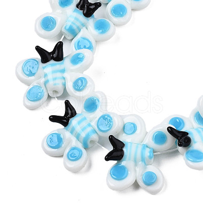 Handmade Lampwork Beads Strands LAMP-Q031-019C-1