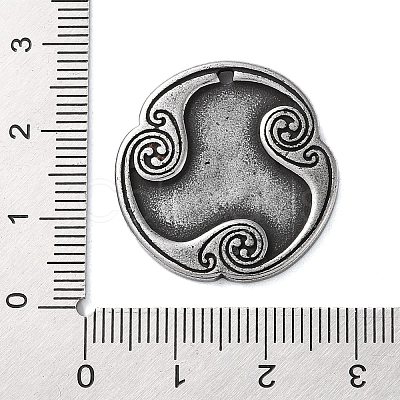 Rune Letters Alloy Pendants PALLOY-S193-01AS-23-1