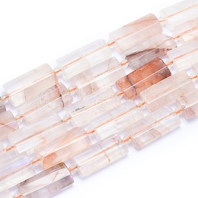 Natural Red Quartz Beads Strands G-E530-16I-1