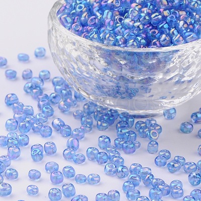 (Repacking Service Available) Round Glass Seed Beads SEED-C016-4mm-166-1