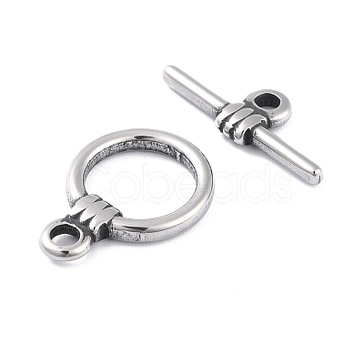 304 Stainless Steel Toggle Clasps STAS-I190-01AS-1