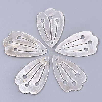 Natural Capiz Shell Pendants SHEL-N026-106-1