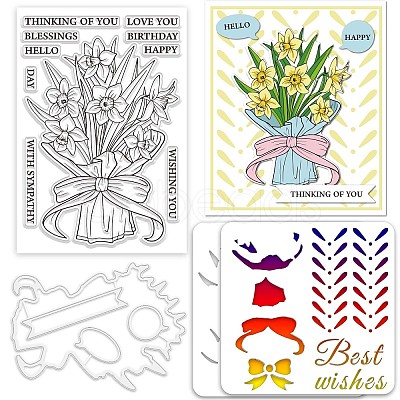 Globleland Custom PVC Plastic Clear Stamps DIY-GL0004-54-1