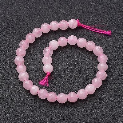 Natural Rose Quartz Beads Strands G-G099-F6mm-15-1