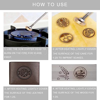 Stamping Embossing Soldering Brass with Stamp AJEW-WH0113-15-165-1