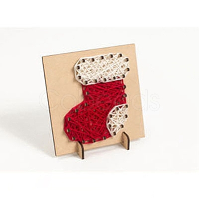 Christmas Themed DIY Nail String Art Kit for Adults DIY-P014-D04-1