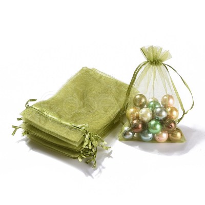 Organza Gift Bags with Drawstring OP-R016-10x15cm-13-1