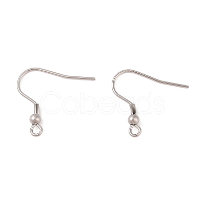 Tarnish Resistant 316 Surgical Stainless Steel Earring Hooks STAS-N106-06P-1