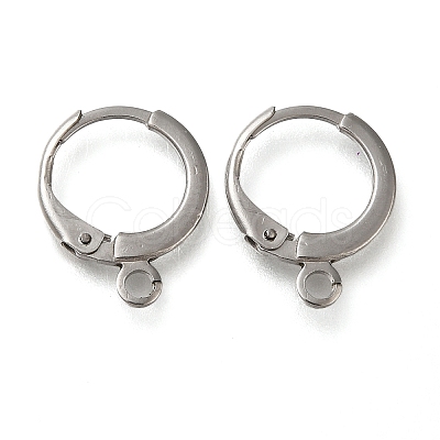 Anti-Tarnish 304 Stainless Steel Hoop Earring Findings STAS-C112-01P-1